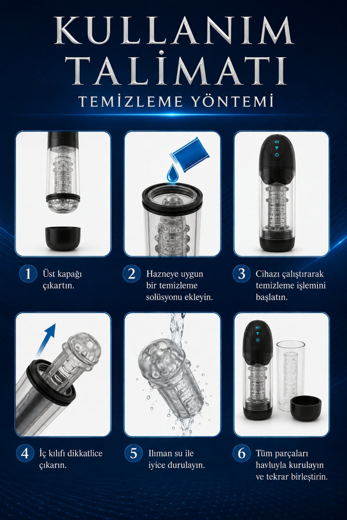 Titreşimli Emişli İnleme Sesli Kulaklıklı Performans Arttırıcı Tam Otomatik Vakumlu Penis Pompası