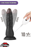 Lovetoy Ultra Realistik Titreşimli Belden Bağlamalı İçi Dolu Strap On Zenci Penis Dildo 19 Cm