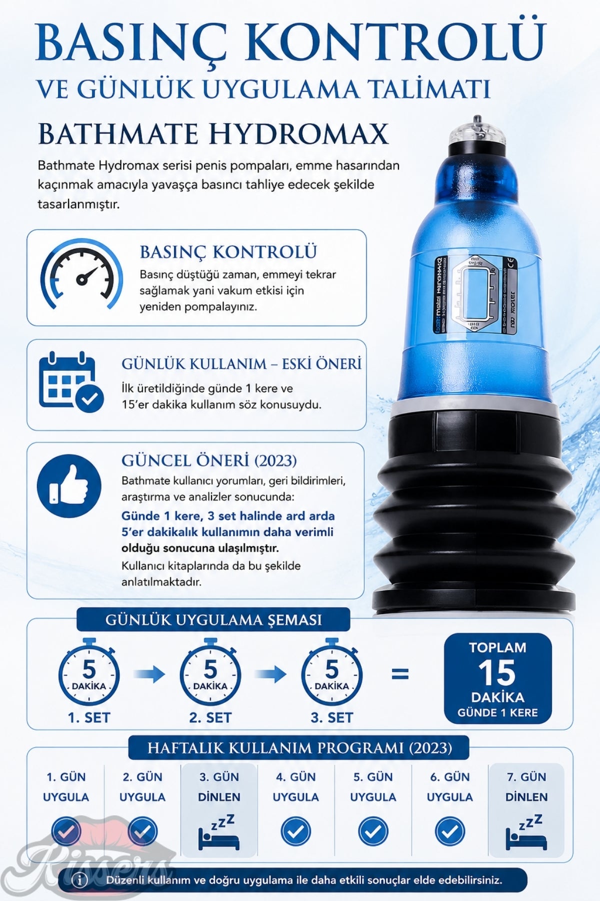 Bathmate Hydromax 3 Etkili Ultra Güçlü Hidroponik Penis Pompası