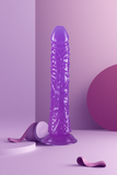 Gerçekçi Realistik Dokuda Vantuzlu Dildo Yapay Sert Jel Penis 21 cm 2
