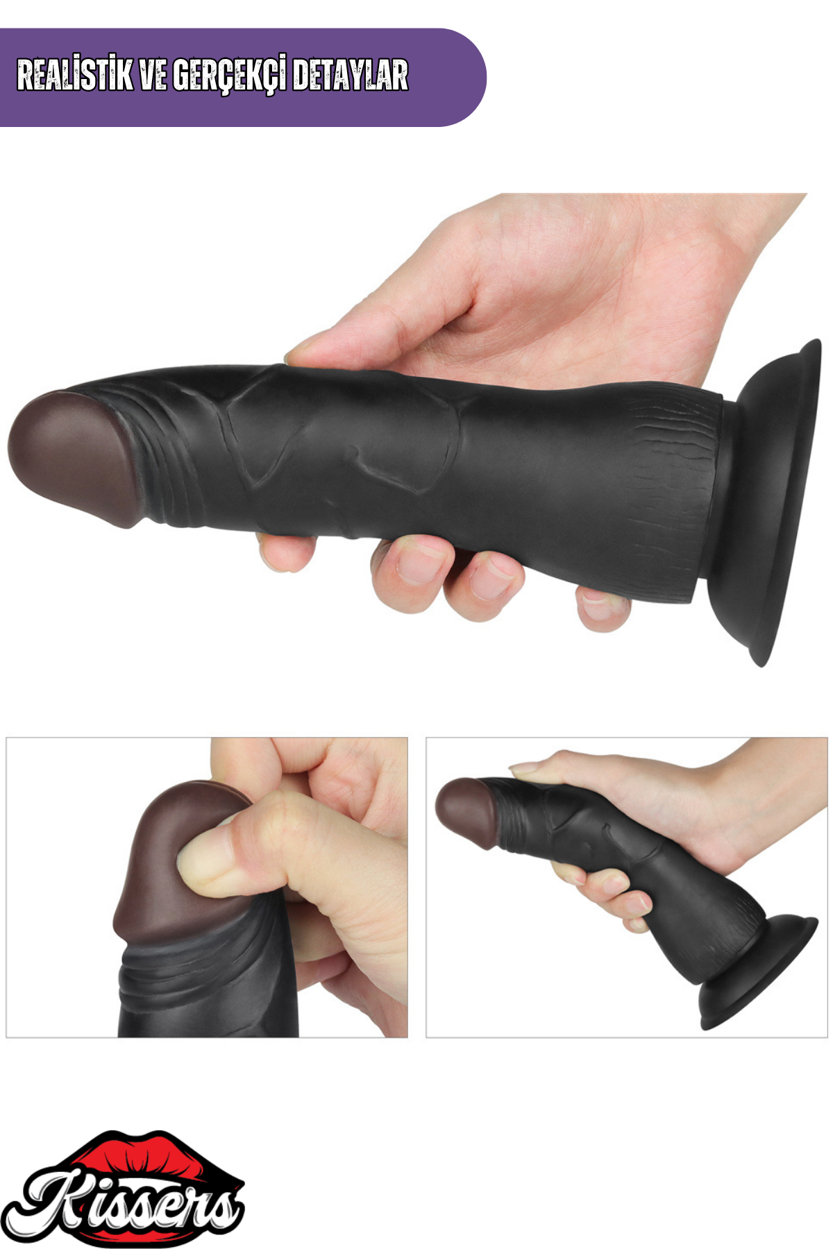 Lovetoy Ultra Realistik Titreşimli Belden Bağlamalı İçi Dolu Strap On Zenci Penis Dildo 19 Cm