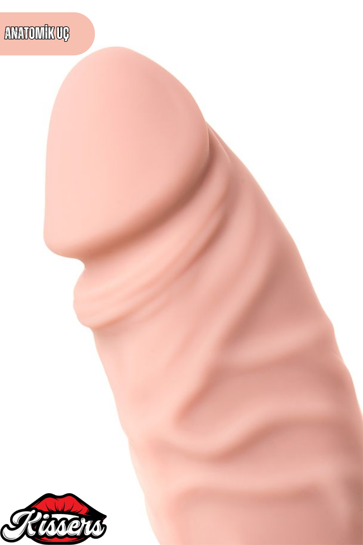 Gerçekçi Dokulu Titreşimli Yapay Penis Dildo 20 Cm Silikon Pil Çalışan 7 Kademeli Vibratör