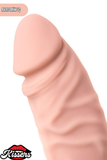Gerçekçi Dokulu Titreşimli Yapay Penis Dildo 20 Cm Silikon Pil Çalışan 7 Kademeli Vibratör