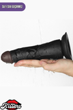 Lovetoy Ultra Realistik Titreşimli Belden Bağlamalı İçi Dolu Strap On Zenci Penis Dildo 19 Cm