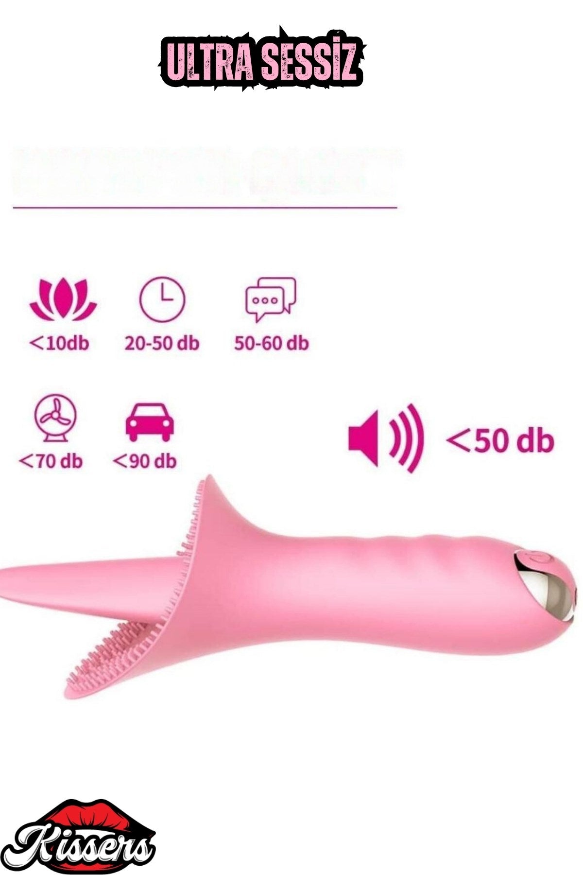 Şarjlı Su Geçirmez Güçlü Titreşimli G Nokta ve Klitoris Uyarıcı Dil Vibratör