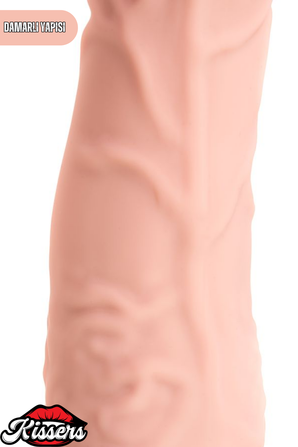 Gerçekçi Dokulu Titreşimli Yapay Penis Dildo 20 Cm Silikon Pil Çalışan 7 Kademeli Vibratör