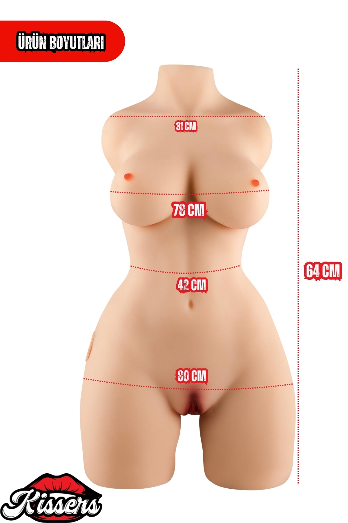 Sesli Titreşim Usb Anal Vajinal Isıtmalı 15 Kg 64 cm Beyaz Ten Sex Doll Realistik Manken