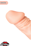 Gerçekçi Dokulu Titreşimli Yapay Penis Dildo 23 Cm TPE Pil Çalışan Çok Hızlı Vibratör