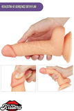 Lovetoy Ultra Realistik Titreşimli Belden Bağlamalı İçi Dolu Strap On Skin Penis Dildo 18 Cm