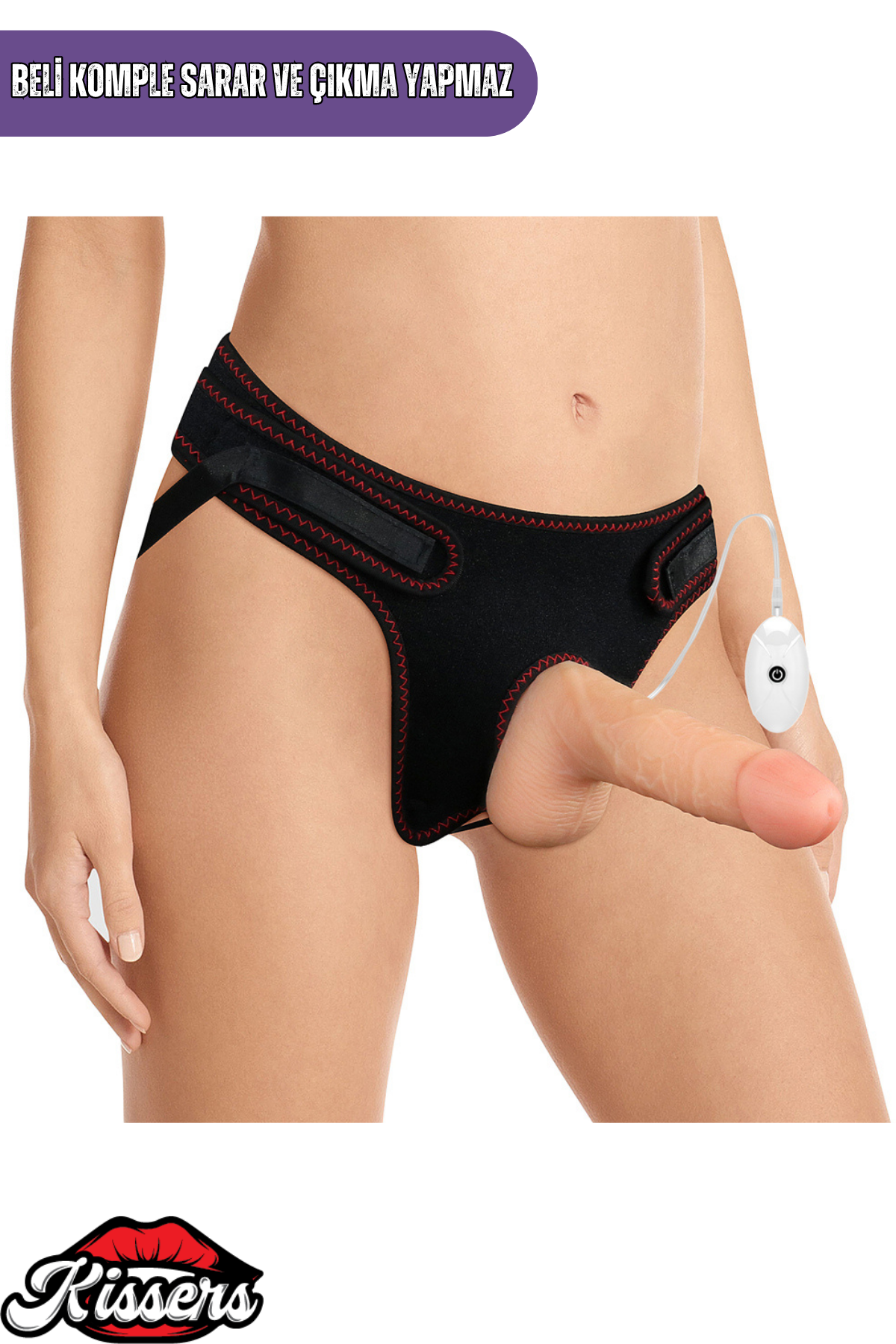 Lovetoy Ultra Realistik Titreşimli Belden Bağlamalı İçi Dolu Strap On Skin Penis Dildo 18 Cm