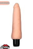 Gerçekçi Dokulu Titreşimli Yapay Penis Dildo 20 Cm TPE Pil Çalışan Çok Hızlı Esnek Vibratör