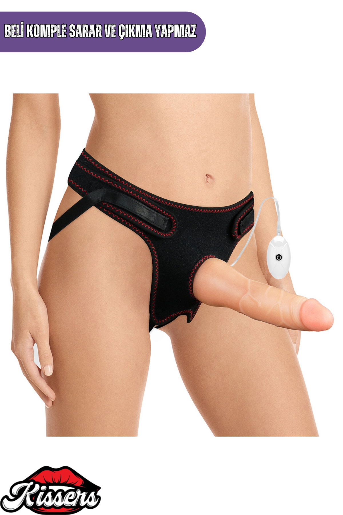 Lovetoy Ultra Realistik Titreşimli Belden Bağlamalı İçi Dolu Strap On Skin Dildo 19 Cm