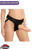 Lovetoy Ultra Realistik Titreşimli Belden Bağlamalı İçi Dolu Strap On Skin Dildo 19 Cm