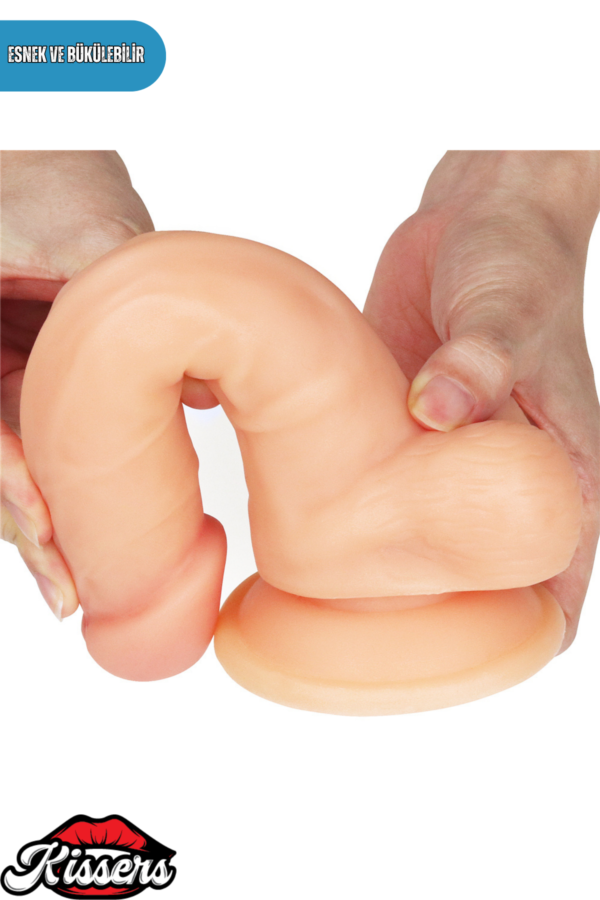 Lovetoy Eğilip Bükülebilir Vantuzlanabilir Ultra Soft Dildo Penis 20 cm
