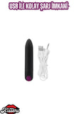 Şarjlı Ultra Güçlü 10 Titreşim Modlu Su Geçirmez Kolay Taşınabilir Bullet Mini Vibratör