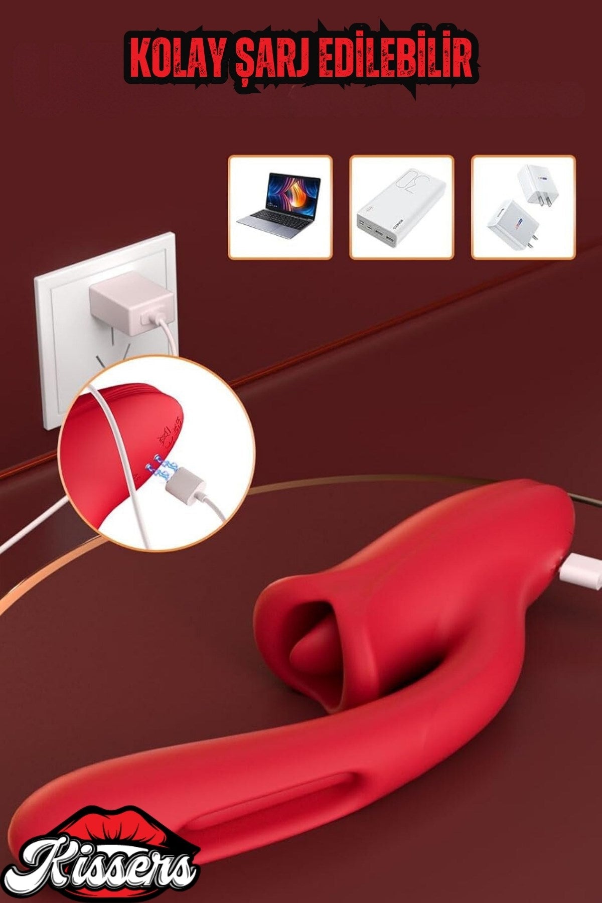 Cinsel Oyuncak Kadınlar İçin Titreşimli Dil Hareketli Emme Modlu Klitoris Vibratör