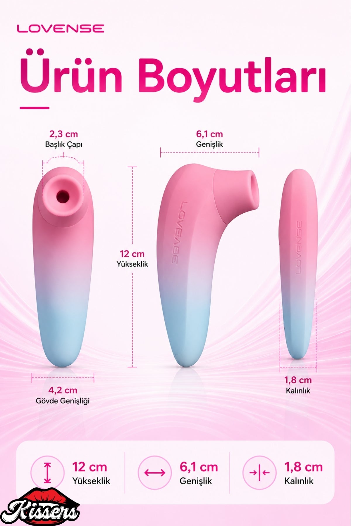 Lovense Dünyanin Her Yerinden Kontrol Edilebilen Tenera 2 Emiş Vibratör