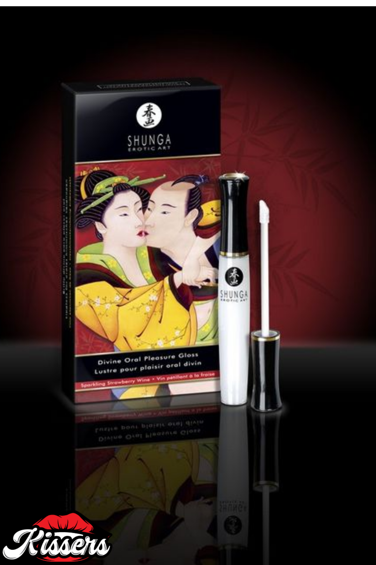Kissers Shunga İlahi Zevk Dudak Parlatıcısı Buzlu Ateş Etkili Çilek Şampanya Aromalı 10 Ml