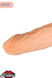 Gerçekçi Dokulu Titreşimli Yapay Penis Dildo 20 Cm TPE Pil Çalışan Çok Hızlı Vibratör