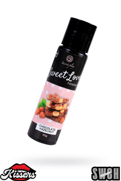 Secret Play Çikolata ve Fındık Aromalı Yenilebilir Kayganlaştırıcı Jel 60 Ml Kissers