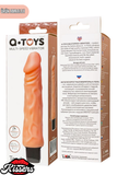 Gerçekçi Dokulu Titreşimli Yapay Penis Dildo 20 Cm TPE Pil Çalışan Çok Hızlı Vibratör