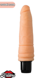 Gerçekçi Dokulu Titreşimli Yapay Penis Dildo 19.5 Cm TPE Pil Çalışan Çok Hızlı Vibratör