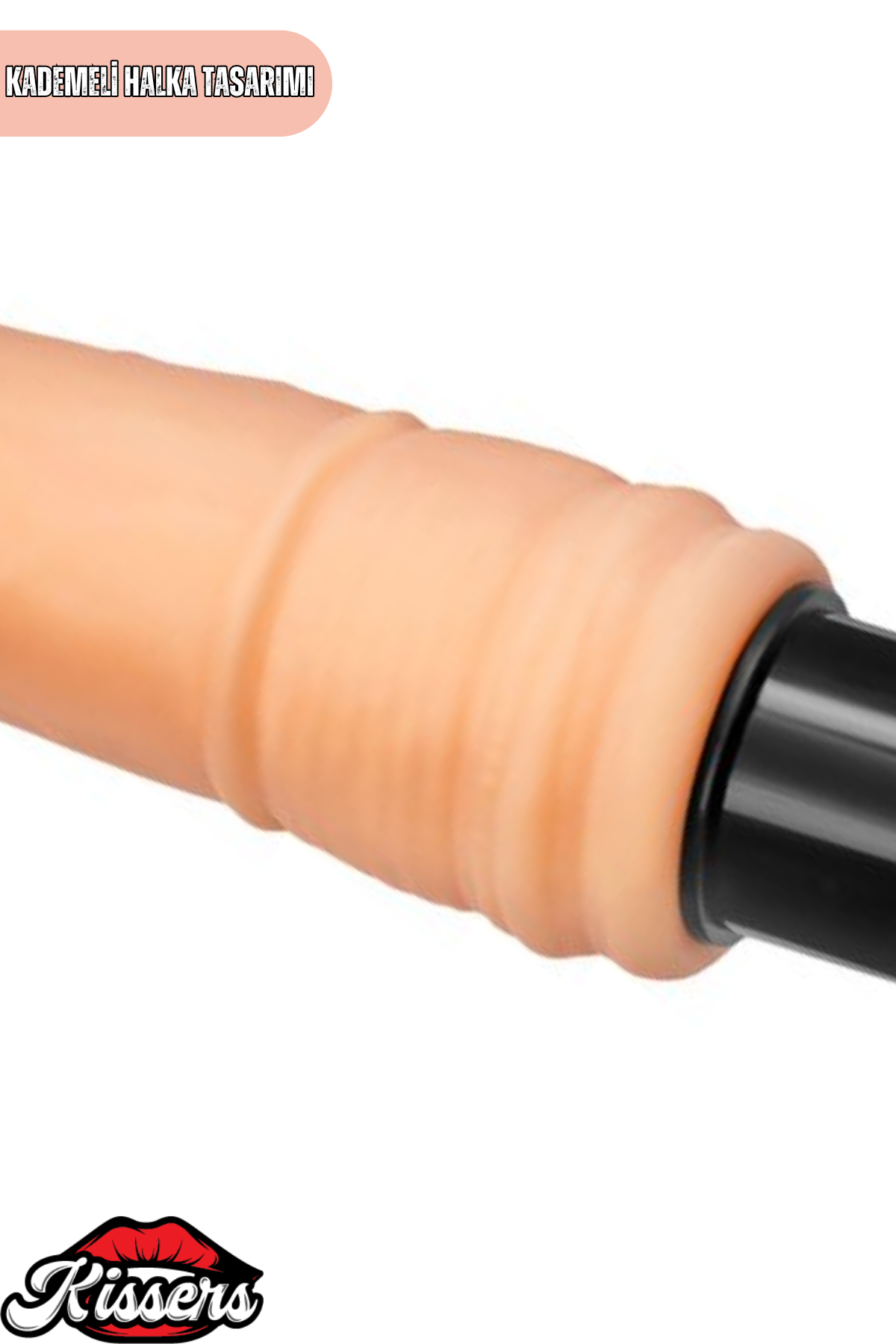 Gerçekçi Dokulu Titreşimli Yapay Penis Dildo 19.5 Cm TPE Pil Çalışan Çok Hızlı Vibratör