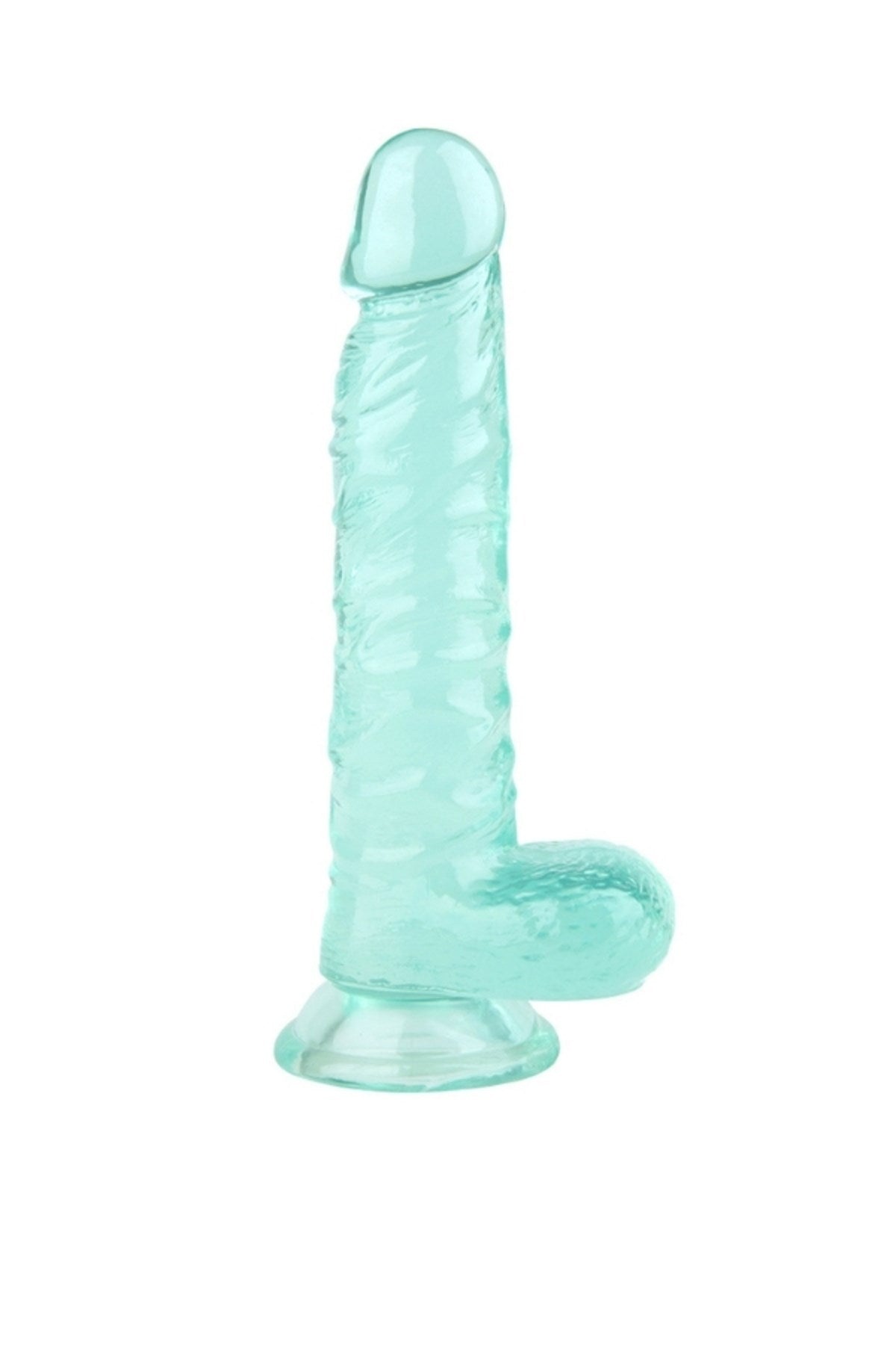 Ultra Realistik Eğilip Bükülebilir G Noktası Ve Klitoris Uyarıcı Jel Yeşil Penis Dildo 20 Cm