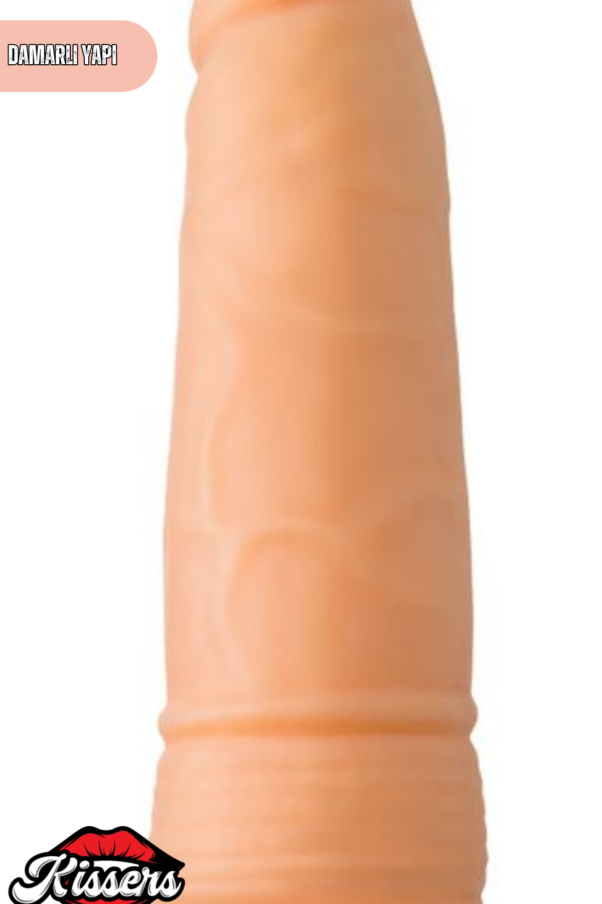 Gerçekçi Dokulu Titreşimli Yapay Penis Dildo 19.5 Cm TPE Pil Çalışan Çok Hızlı Vibratör