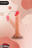 Gerçekçi Realistik Dokuda Vantuzlu Dildo Yapay Sert Penis 14.5 cm