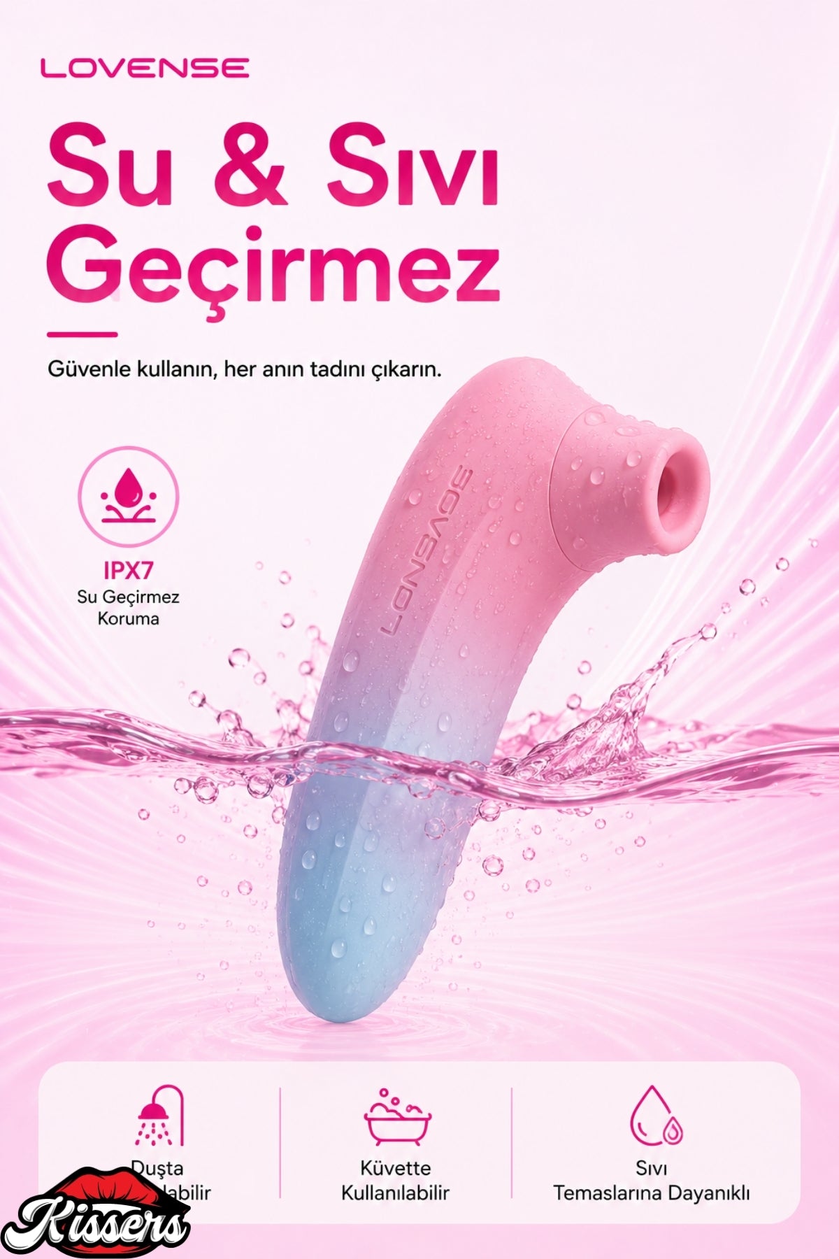 Lovense Dünyanin Her Yerinden Kontrol Edilebilen Tenera 2 Emiş Vibratör