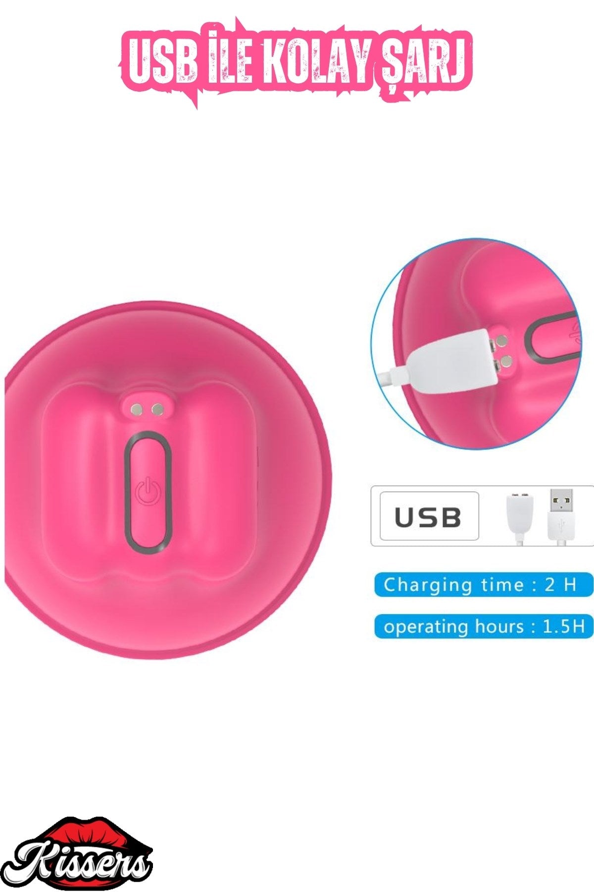 Ruby Şarjlı Uzaktan Kumandalı Meme Ucu Masajı Tırtıklı Göğüs Uyarıcı Vibratör