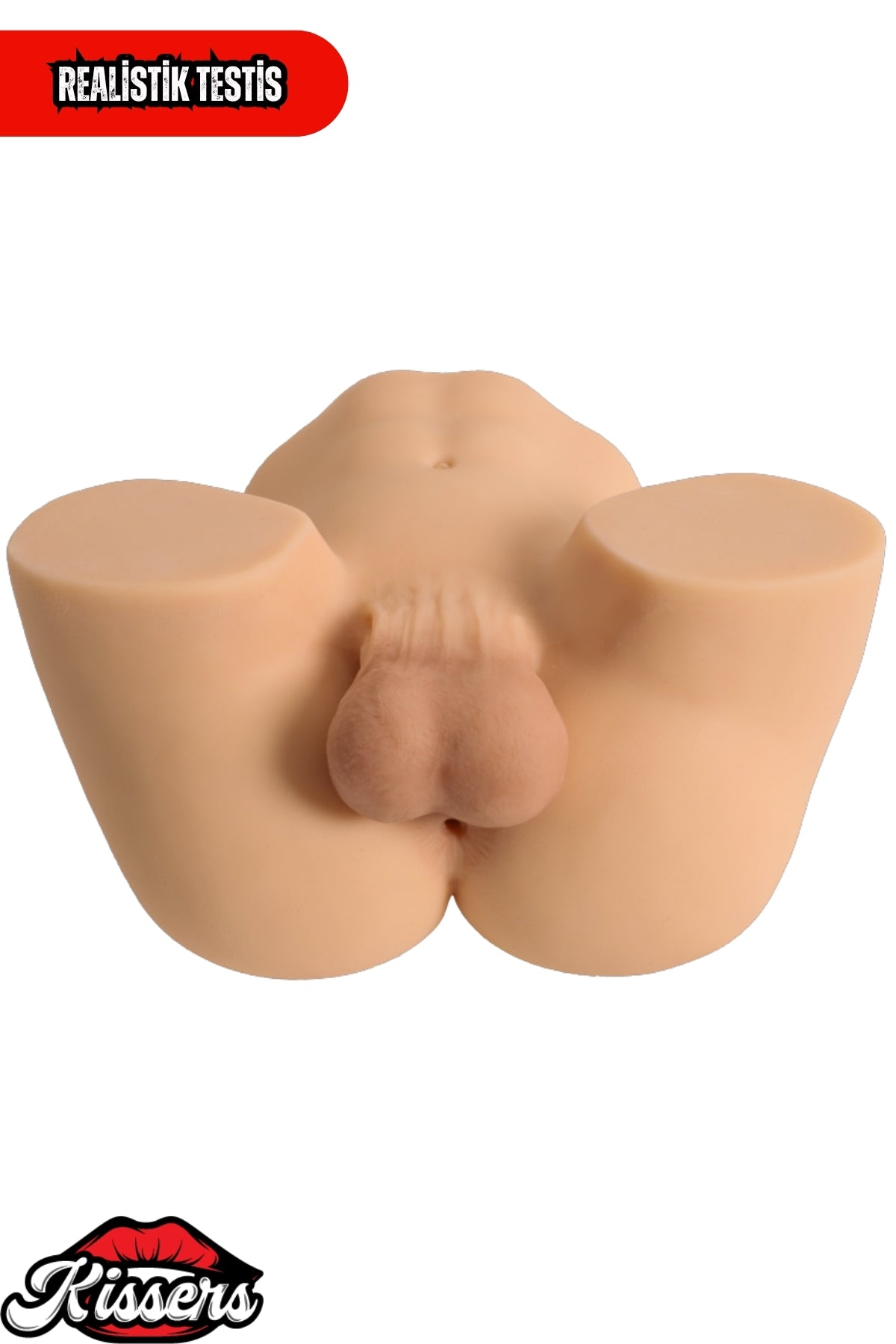 Anal Girişli Titreşimli Erkek Testisli 6.3 Kg 31 cm Ten Rengi Realistik Mastürbatör