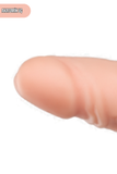 Gerçekçi Dokulu Titreşimli Yapay Penis Dildo 19.5 Cm TPE Pil Çalışan Çok Hızlı Vibratör