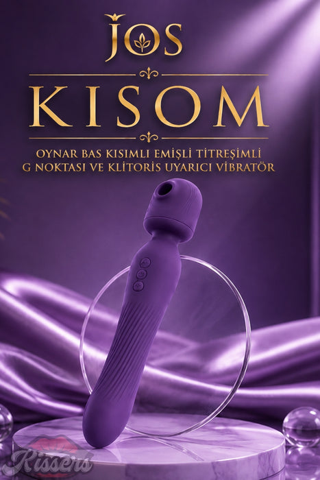 Jos Kisom Oynar Baş ve Kısımlı Emişli G Noktası ve Klitoris Uyarıcı Vibratör
