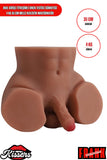 Anal Girişli Titreşimli Erkek Testisli Sünnetsiz 4 Kg 30 cm Melez Realistik Mastürbatör