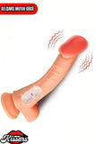 Kablolu Kumandalı Vantuzlu Güçlü Titreşimli Gerçekçi Yapay Penis Realistik Dokuda Ten Dildo 22 cm