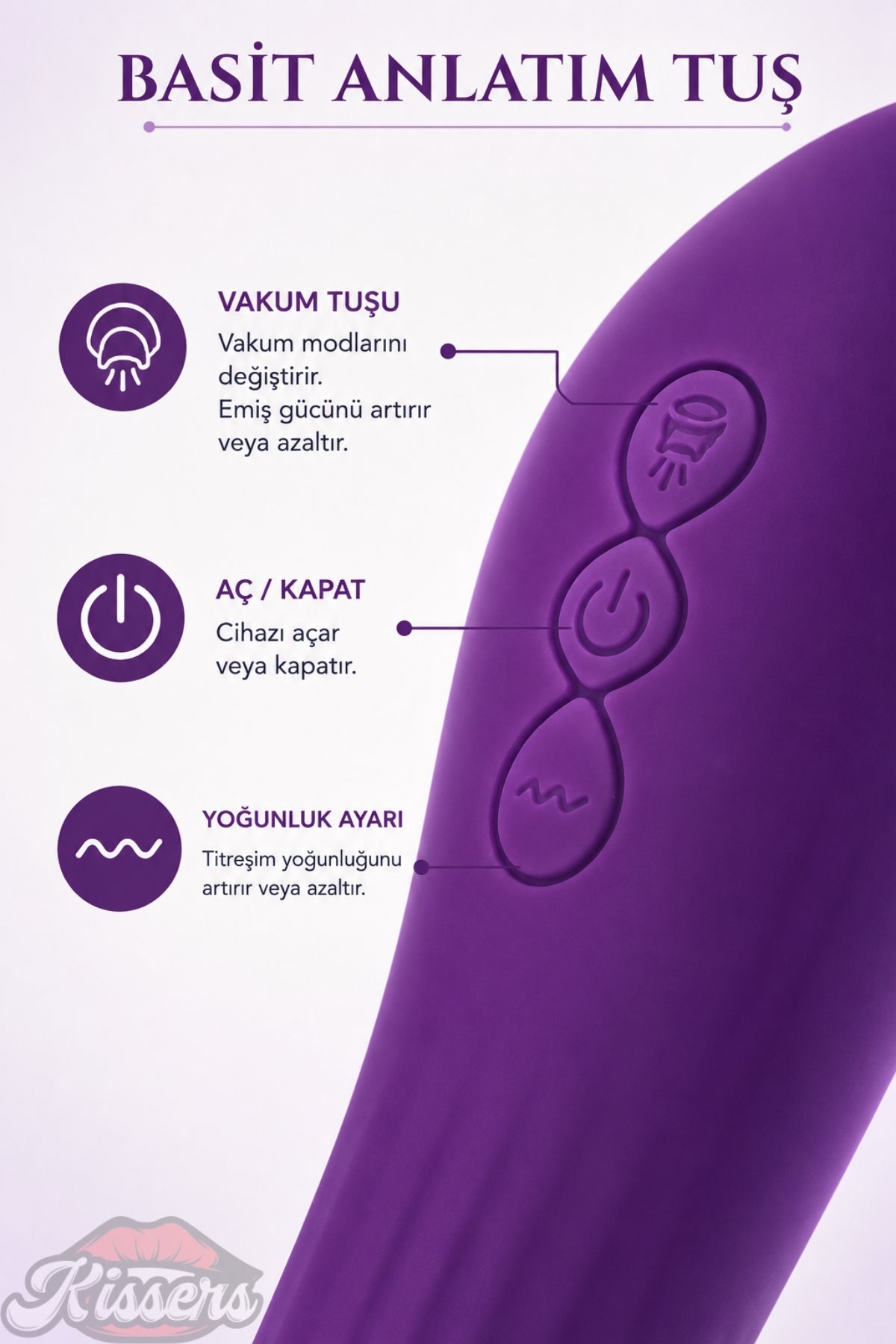 Jos Kisom Oynar Baş ve Kısımlı Emişli G Noktası ve Klitoris Uyarıcı Vibratör