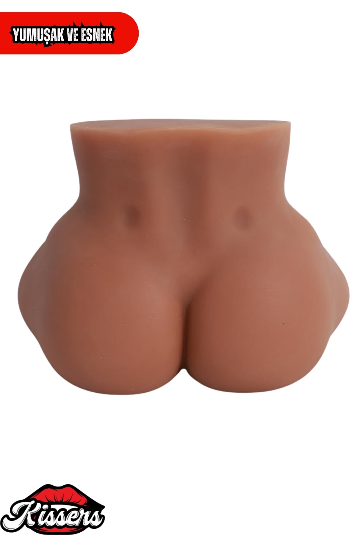 Anal Girişli Titreşimli Erkek Testisli Sünnetsiz 4 Kg 30 cm Melez Realistik Mastürbatör