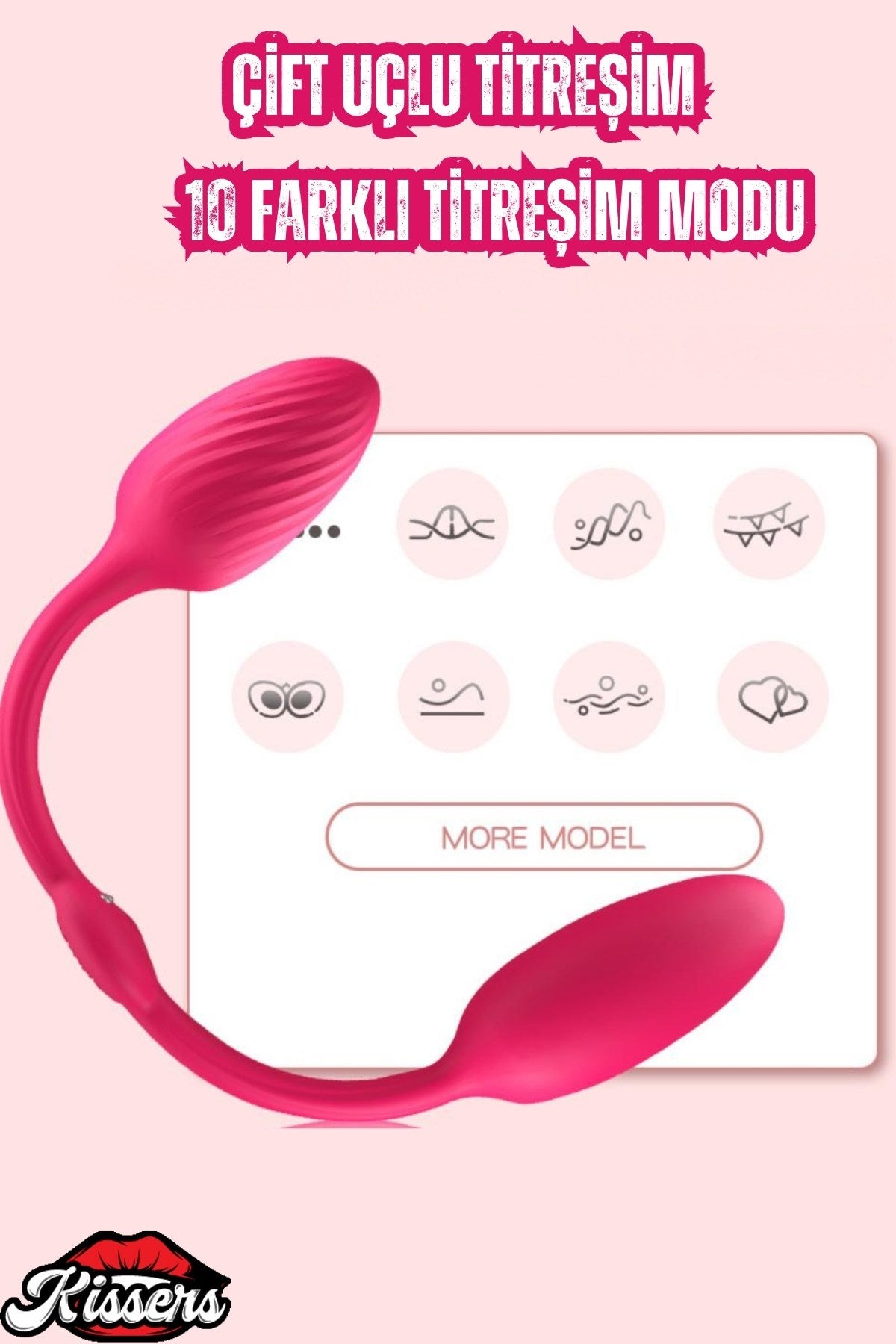 Double Ended Şarjlı Yumuşak Esnek Çift Taraflı G Nokta Klitoris Uyarıcı Çift Vibratörü