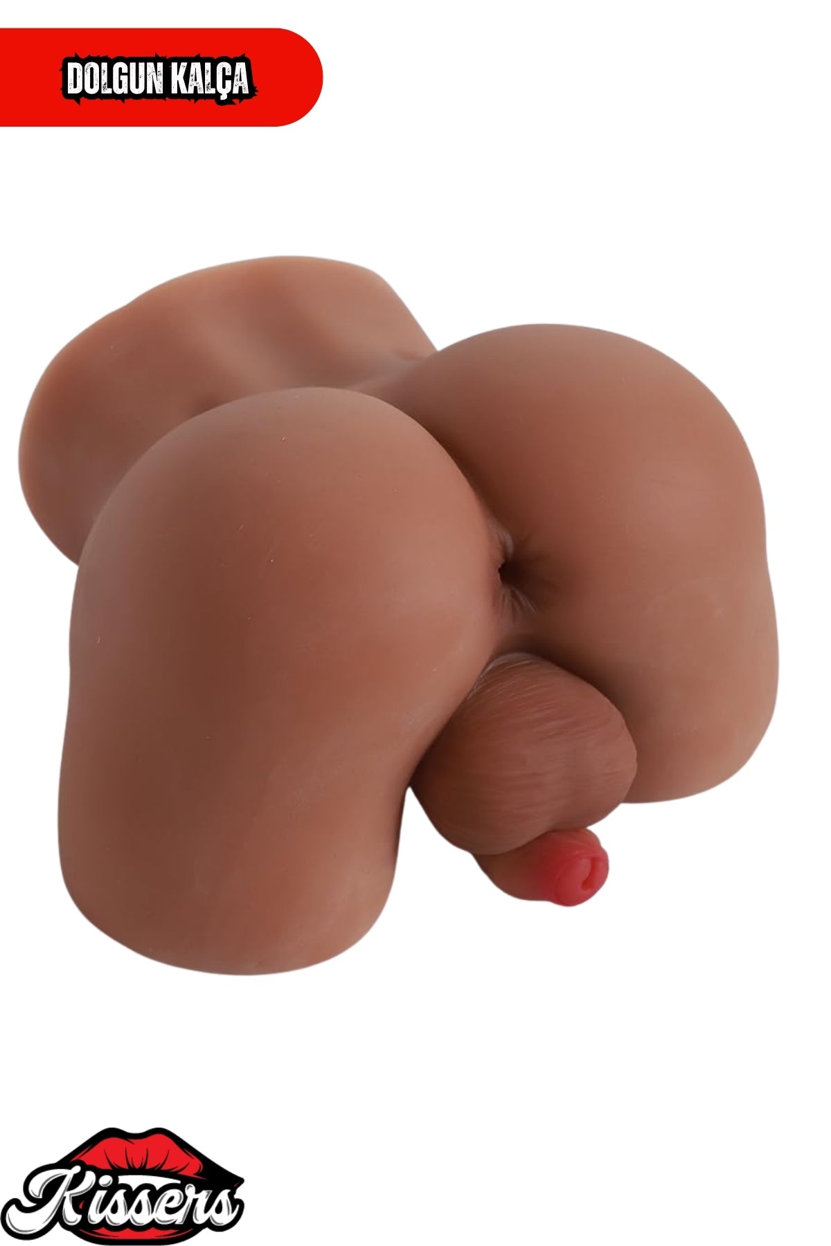 Anal Girişli Titreşimli Erkek Testisli Sünnetsiz 4 Kg 30 cm Melez Realistik Mastürbatör