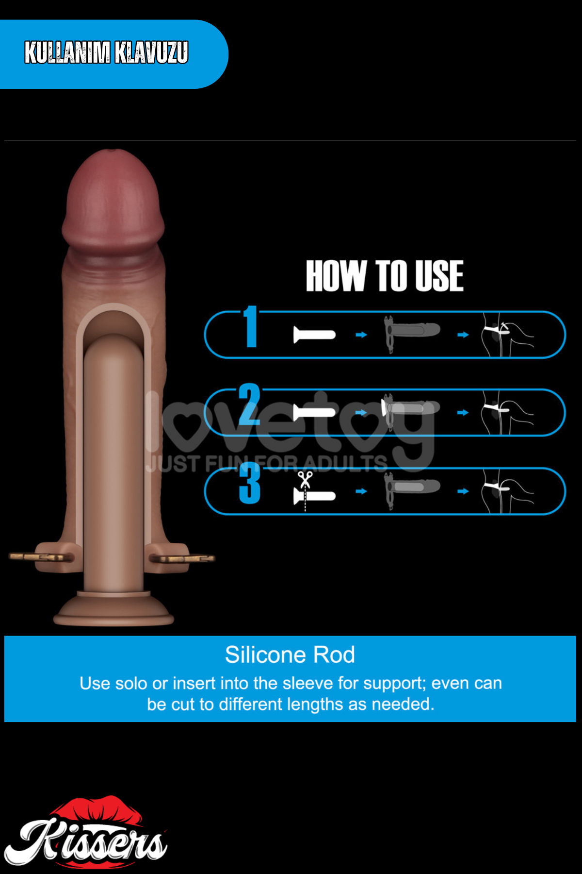 Lovetoy Ultra Realistik Belden Bağlamalı İçi Boş Strap On Melez Dildo Penis 21.5 Cm