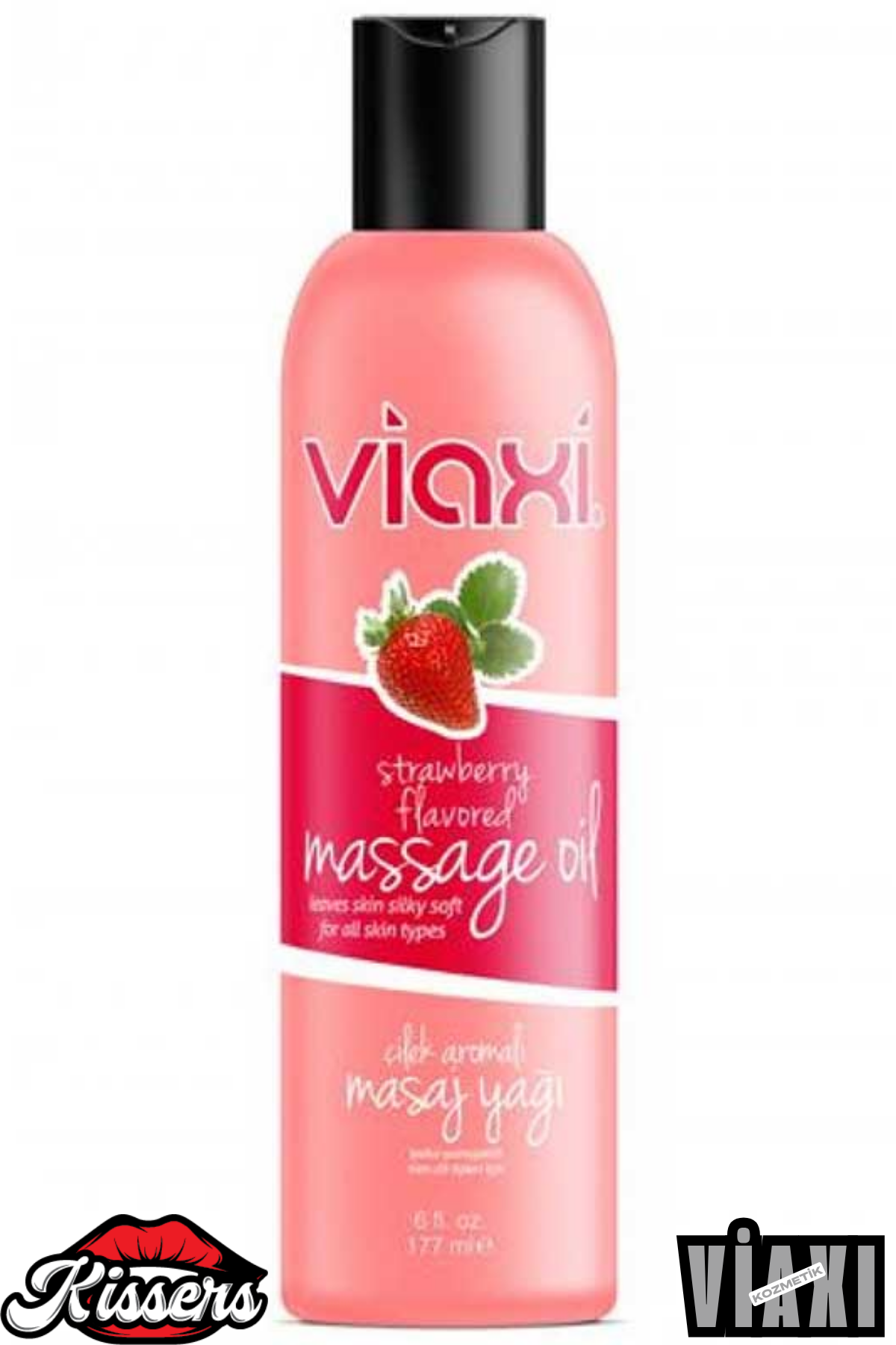 Viaxi Çilek Aromalı Masaj Yağı 177 ml Doğal İçerikli Spa Masaj Yağı