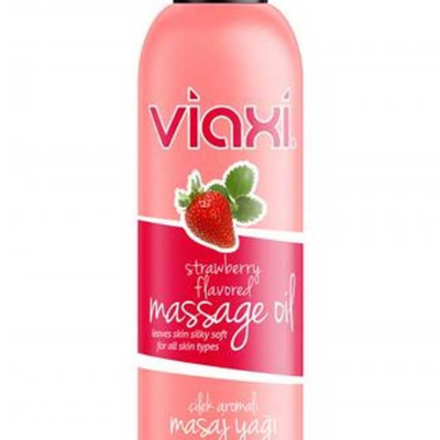 Viaxi Çilek Aromalı Masaj Yağı 177 ml Doğal İçerikli Spa Masaj Yağı