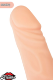 Gerçekçi Dokulu Titreşimli Yapay Penis Dildo 19.2 Cm TPE Pil Çalışan Çok Hızlı Vibratör