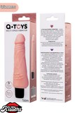 Gerçekçi Dokulu Titreşimli Yapay Penis Dildo 19.2 Cm TPE Pil Çalışan Çok Hızlı Vibratör