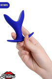 Bloom Genişleyen Silikon Anal Plug 8,5 cm Mavi Açılabilir Medikal Silikon