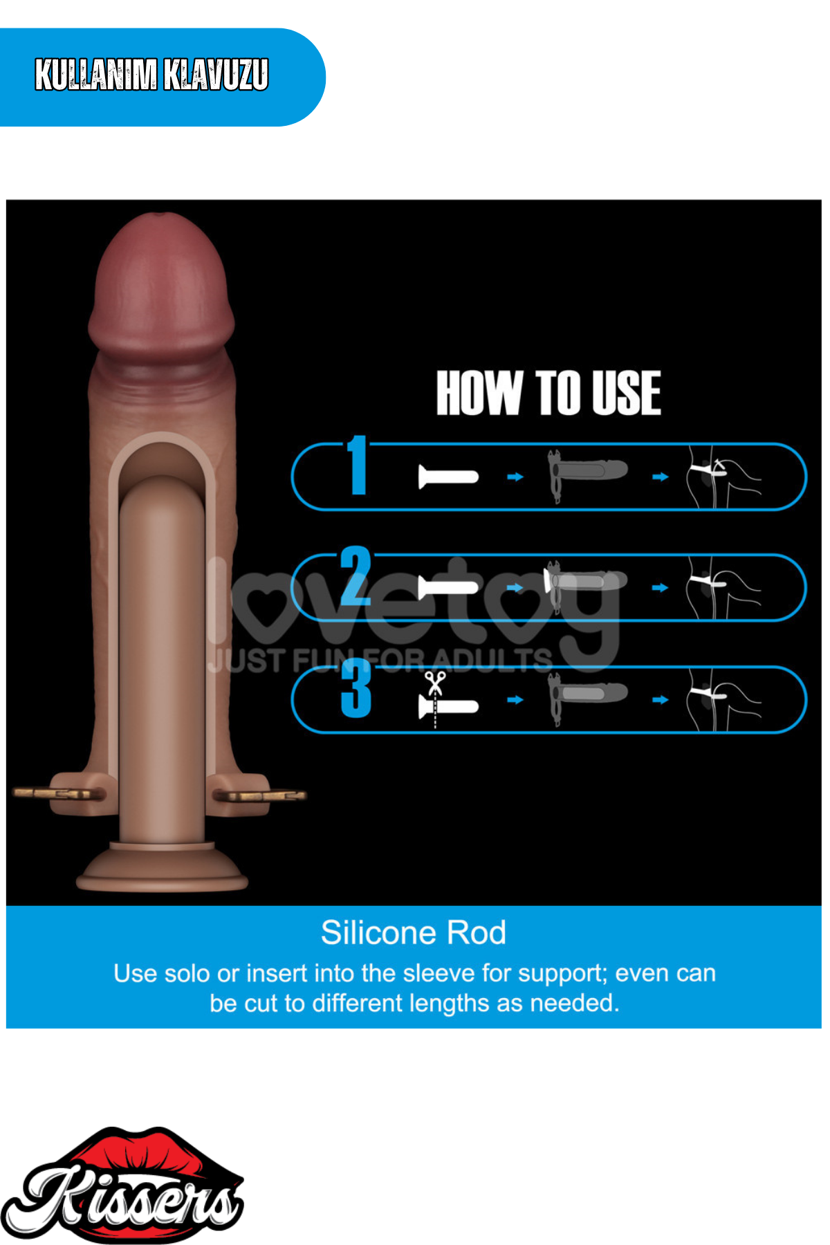 Lovetoy Ultra Realistik Belden Bağlamalı İçi Boş Strap On Melez Dildo Penis 23.6 Cm