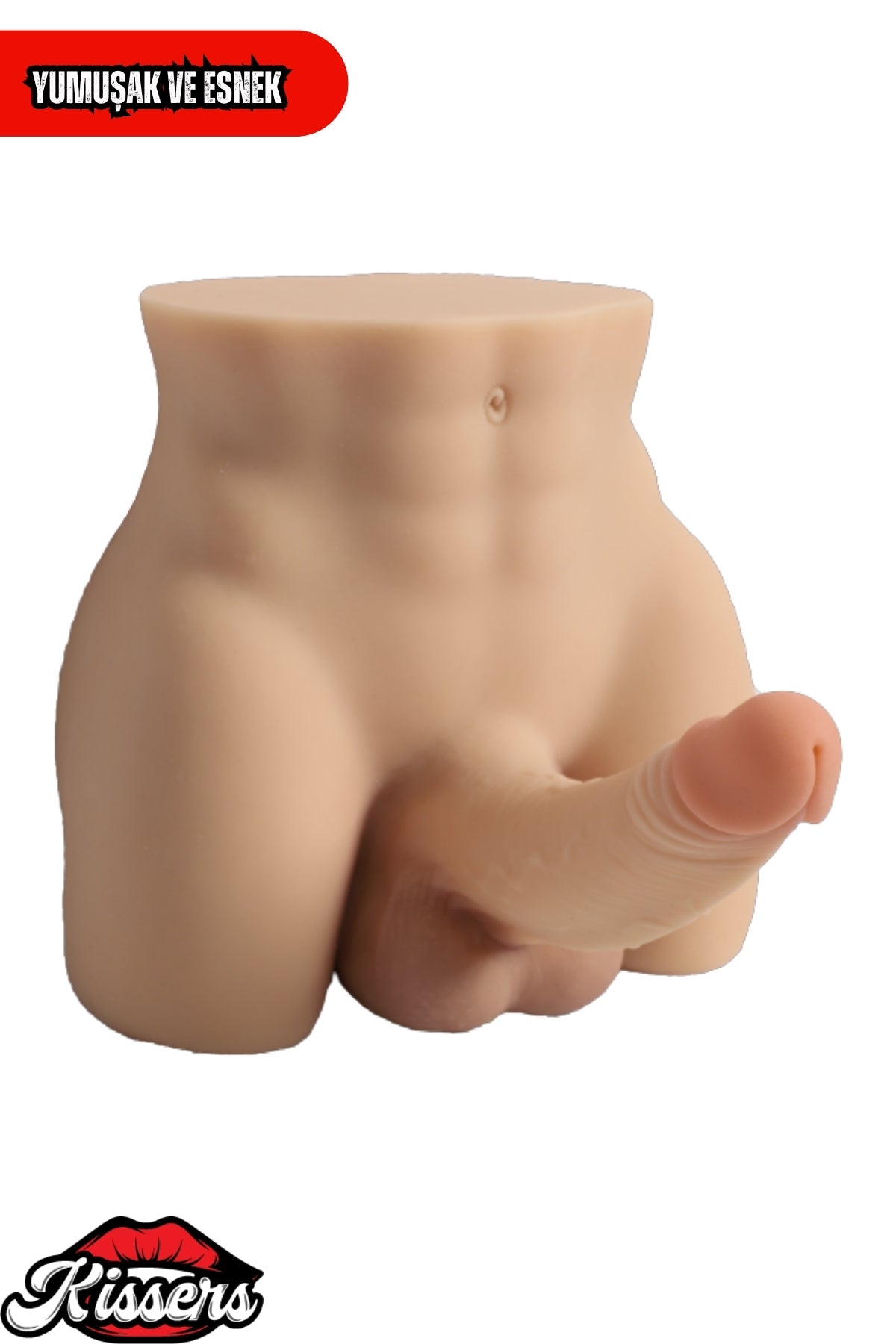 Anal Girişli Titreşimli Erkek Testisli 3.6 Kg 17 cm Ten Rengi Realistik Mastürbatör