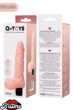 Gerçekçi Dokulu Titreşimli Yapay Penis Dildo 20 Cm TPE Multi Speed Pil Çalışan Vibratör Testisli Tasarım